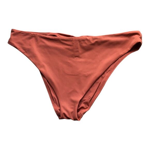 Andie NWT The Symi Sustainable High Leg Cut Low Rise Bikini Bottom Cedar XXL - Picture 4 of 13